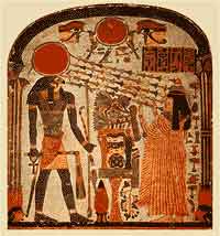 Ра, фреска в гробнице фараона