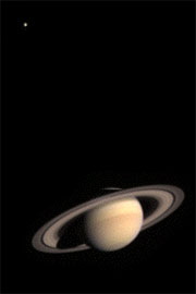 Сатурн и Титан. Вид с Cassini