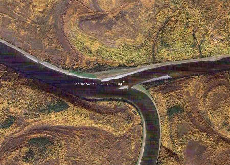 устье реки Чуня на Google_Earth
