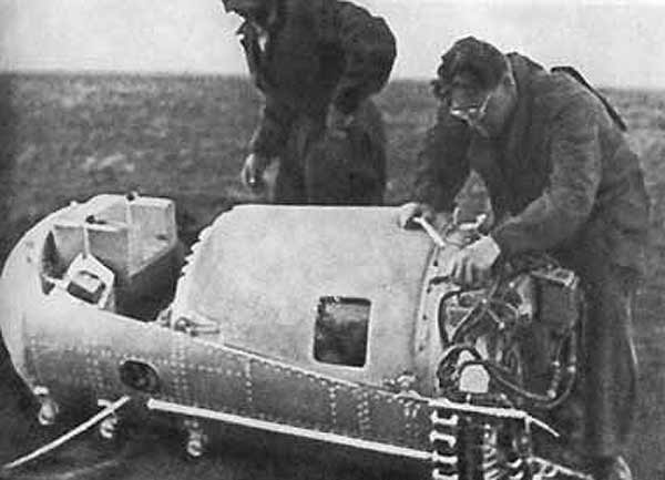 Контейнер Белки и Стрелки на месте посадки 20 августа 1960