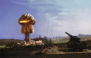 1953 год. Испытание атомной бомбы в Неваде