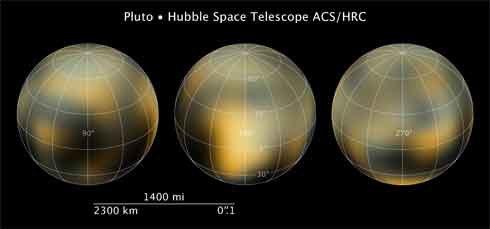 Карта поверхности Плутона