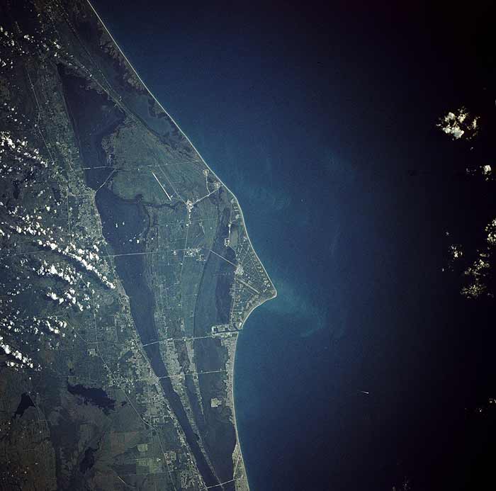 Спутниковая фотография мыса Канаверал